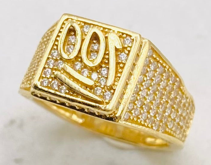 Anillo talla#25, 14k