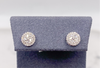 Arete Diamante oro blanco 14k