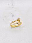 Anillo clavo 14k, talla#12