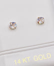 Pendientes zc 14k, 5mm