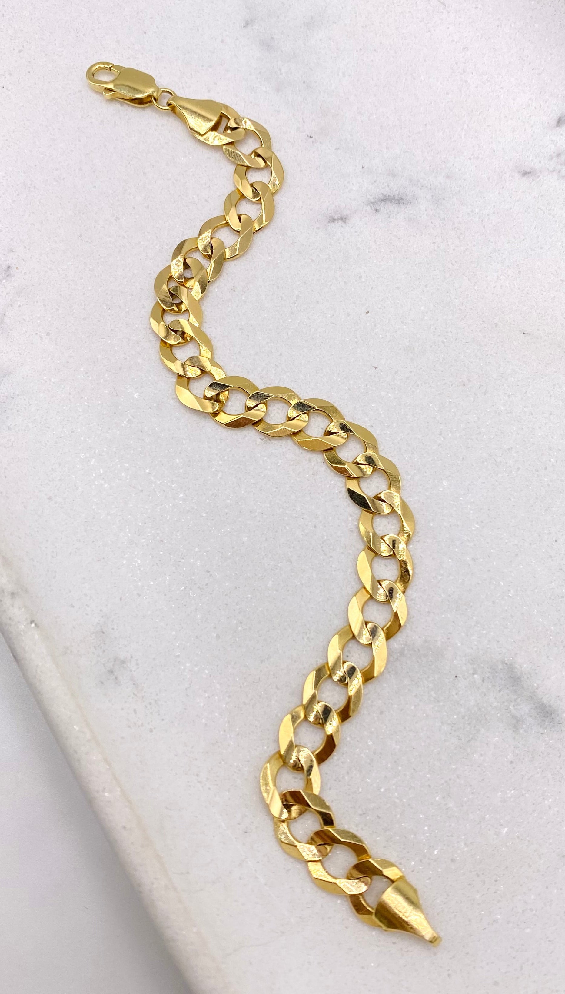 Guillo cubano 14k, 21cm x 9.4mm