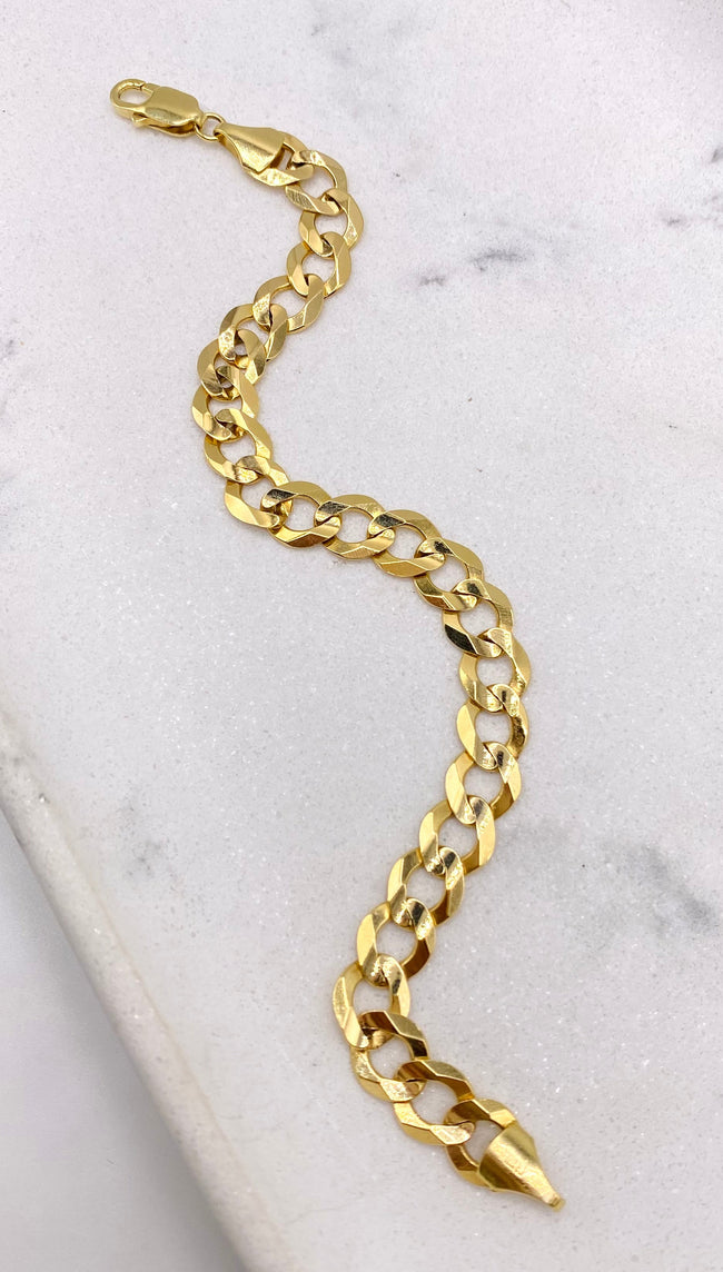 Guillo cubano 14k, 21cm x 9.4mm
