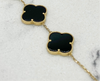 Guillo trébol 14k, talla 18 la flor 15.2mm