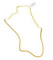 Cadena milanesa sólida 14k