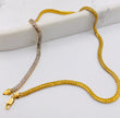 Cadena snack 14k,  40cm x 3.7MM
