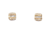 Aretes cuadrado Diamante 14k,