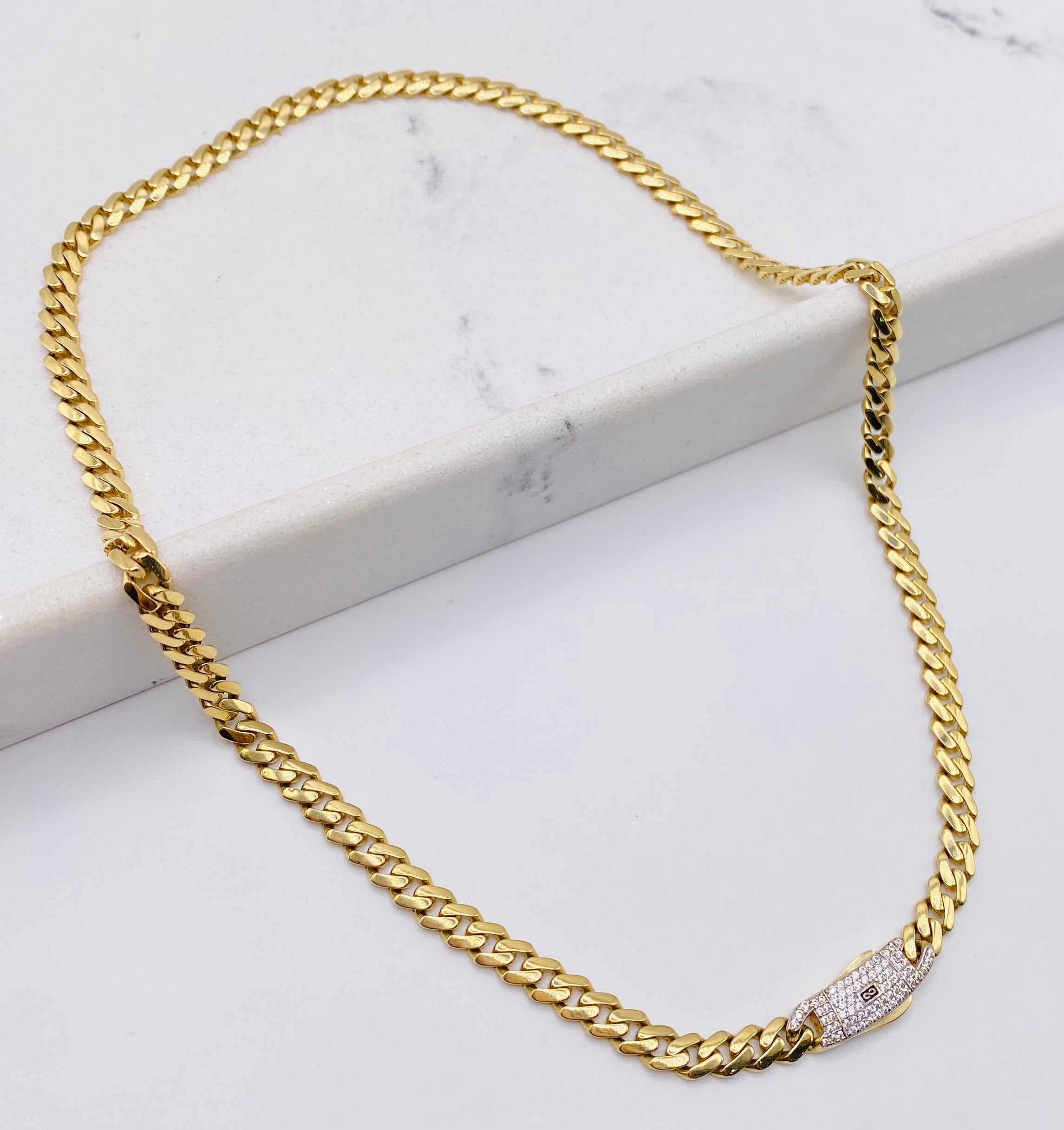 Cadena Mónaco 14k, 45cm x 5.2MM