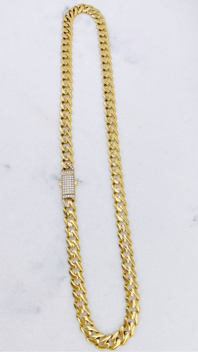 Cadena Mónaco 14k, 41cm x 6.9mm