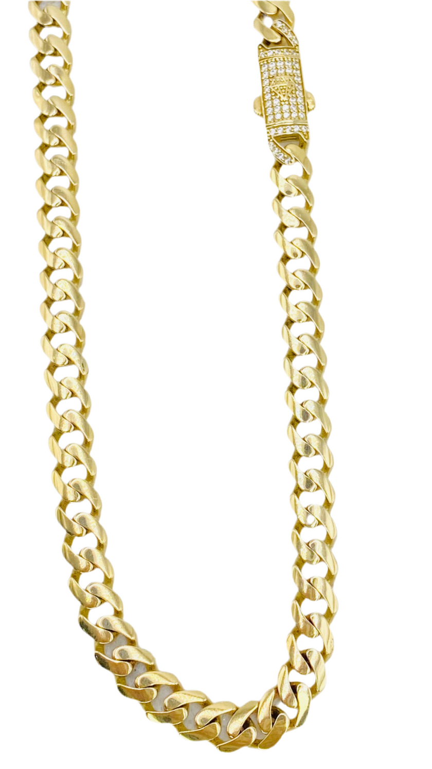 Cadena Mónaco 14k,  46cm x 7.0mm