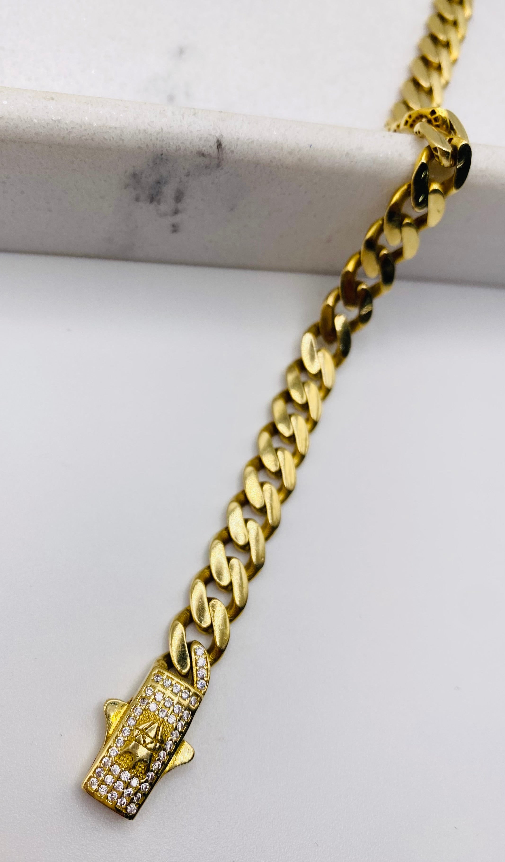 Guillo Mónaco 14k, 22cm x 7mm