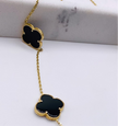 Cadena trébol 14k, 45cm x 1mm