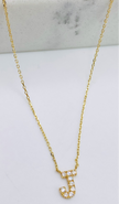 Cadena letra 14k, 45cm