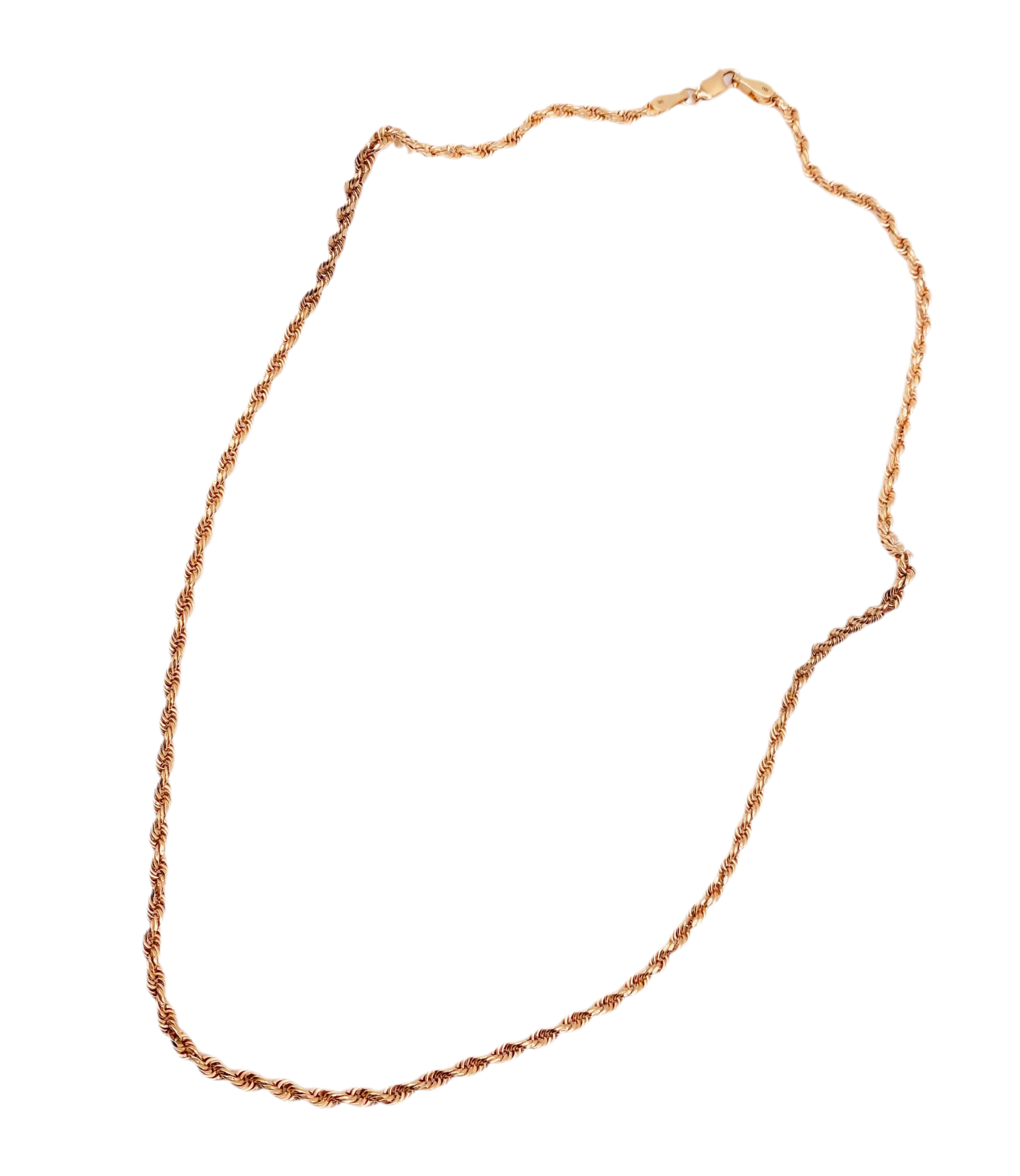 Cadena soga rose 14k