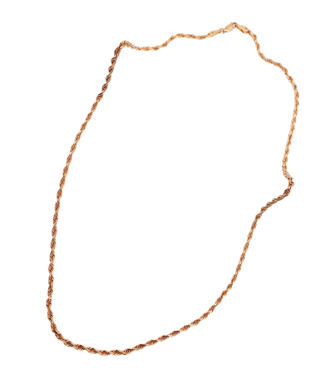 Cadena soga rose 14k