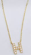 Cadena letra. 14k, 45cm