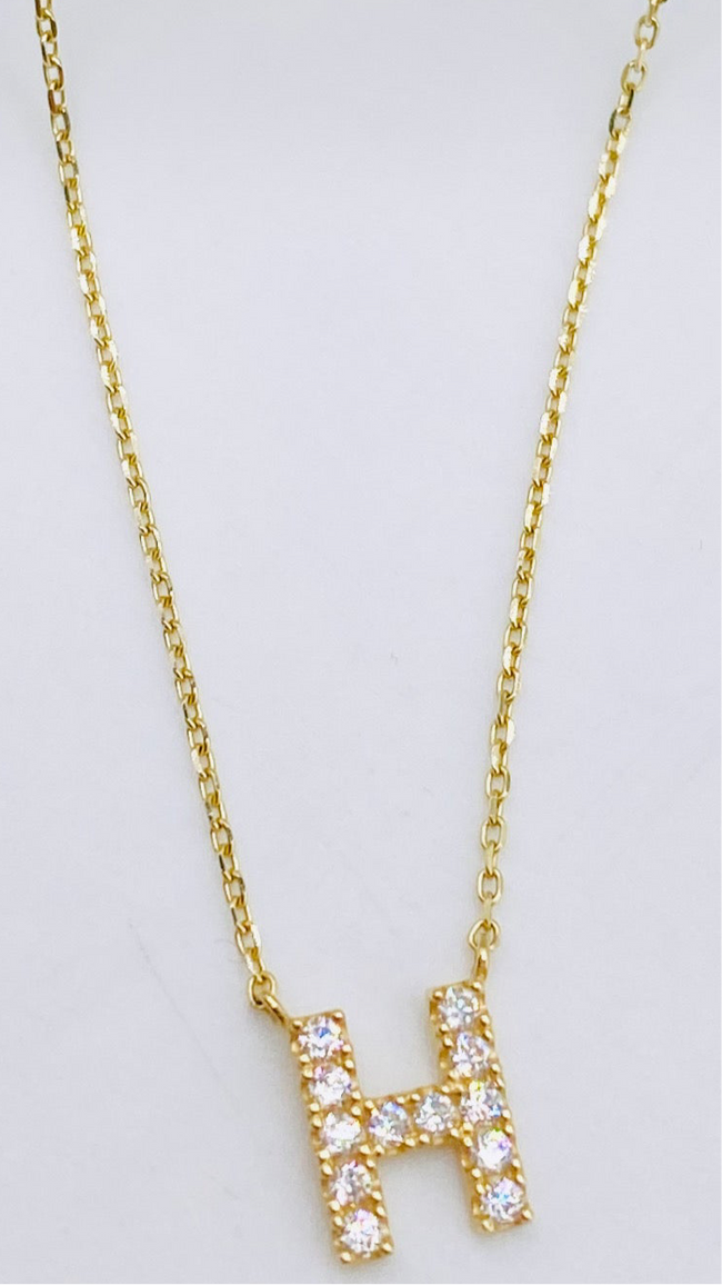 Cadena letra. 14k, 45cm