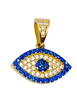 Medalla ojo turco 18k, 1.5cm x 1.5cm