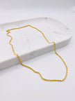 Cadena soga 14k, 60cm x 2.6mm