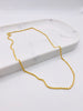 Cadena soga 14k, 60cm x 2.6mm