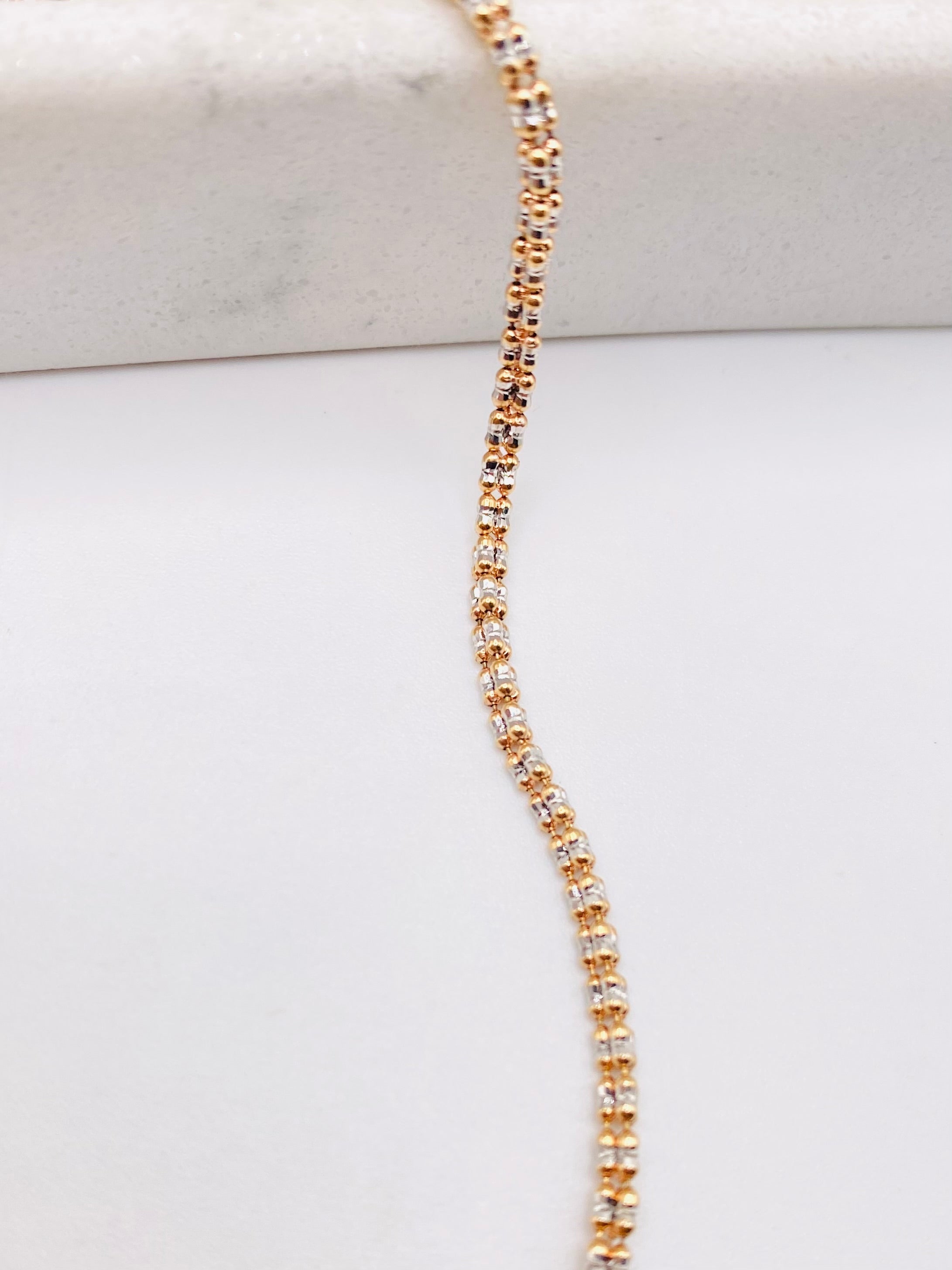 Cadena soga 14k, 50cm x 2.3mm
