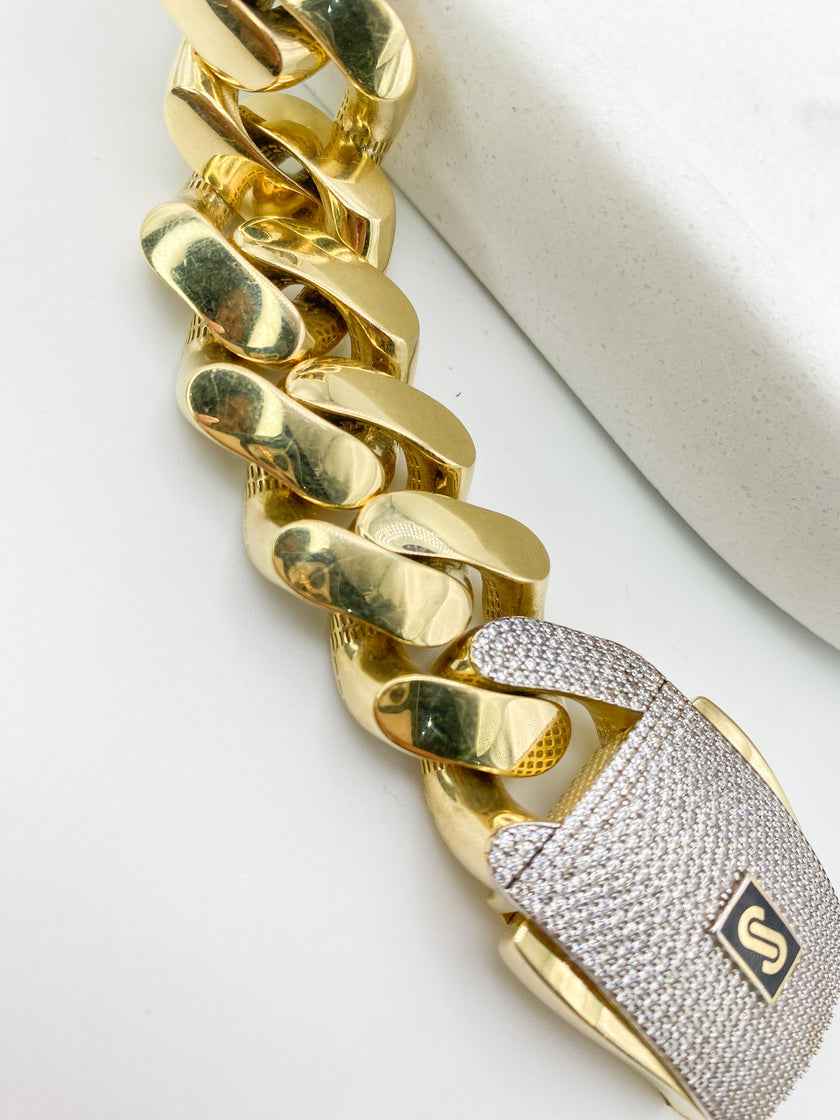 Guillo Mónaco 18k, 19cm x 23 mm