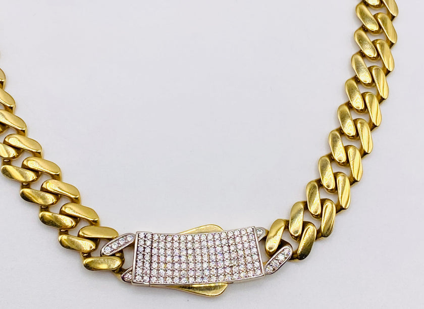 Choker Monaco 18k, 40cm x 8.6mm