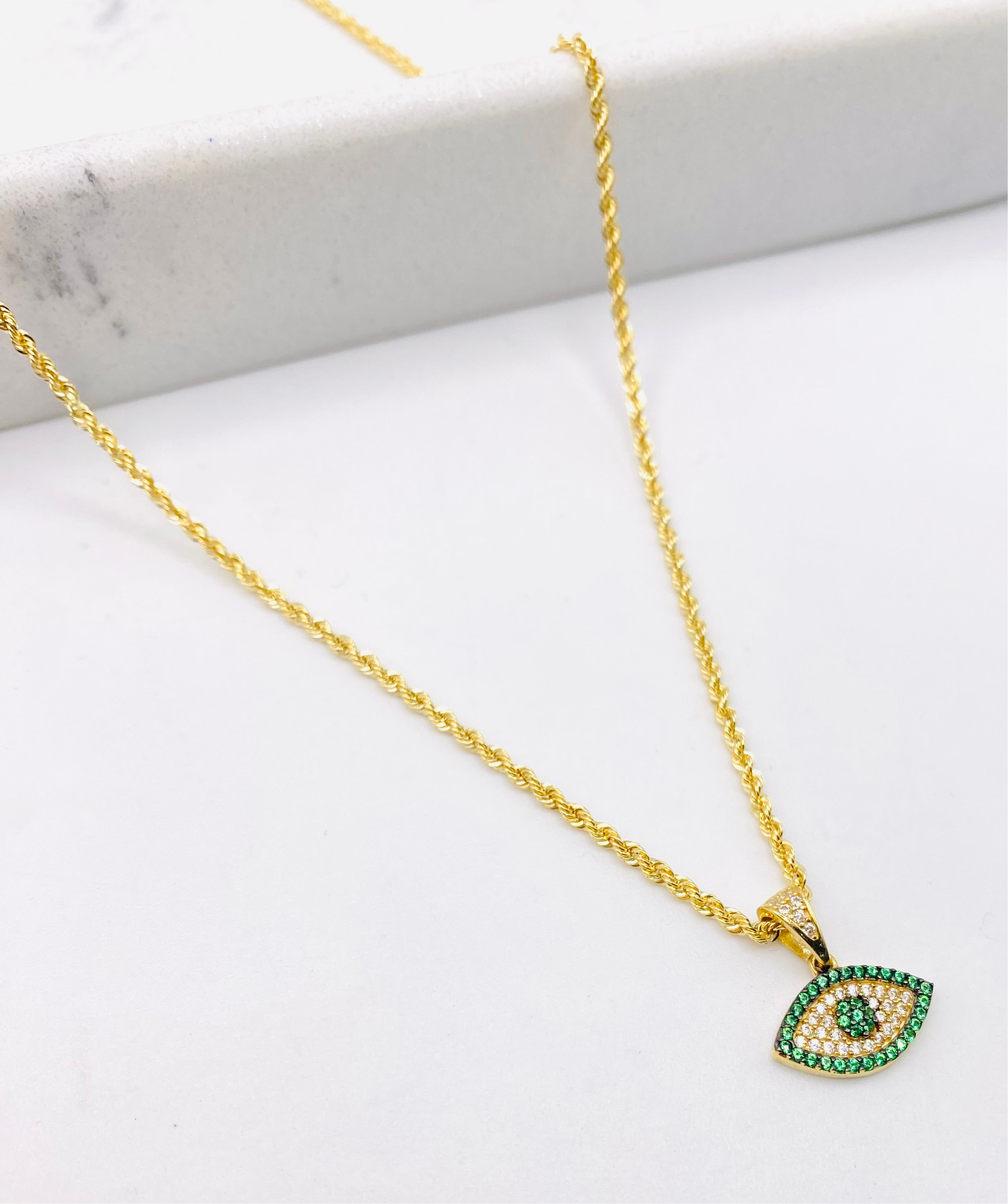 Cadena con medalla 18k, 40cm x 1.6mm