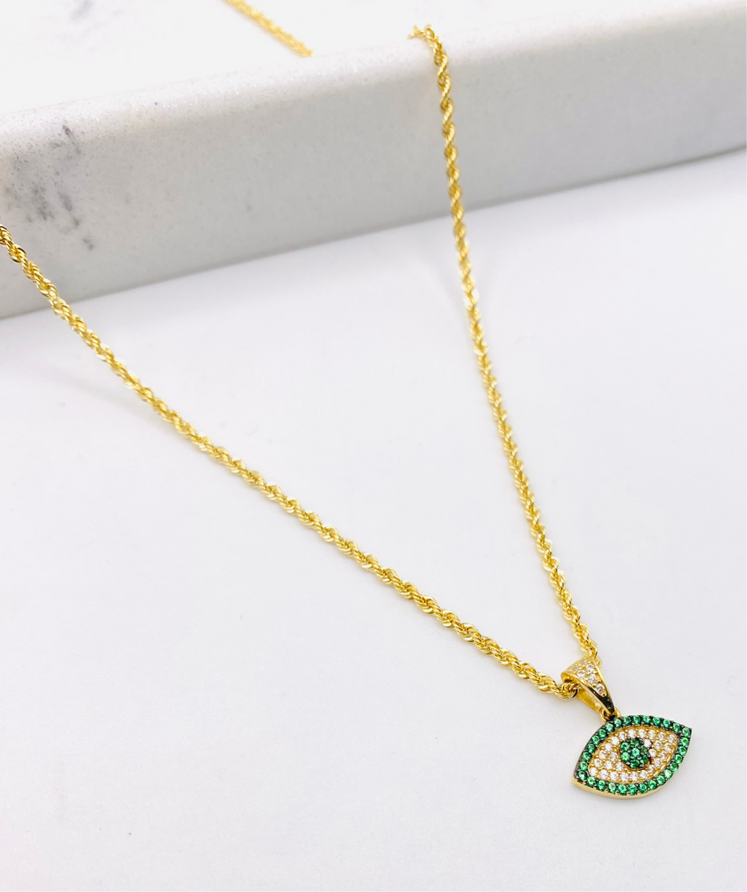 Cadena con medalla 18k, 40cm x 1.6mm