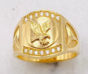 Anillo águila talla#25. 14k,