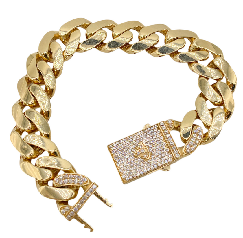 Guillo Mónaco 14k, 20.5 cm x 15mm