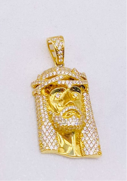 Cara de cristo 18k, 3.5cm x 2cm