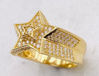 Anillo estrella talla#23, 14k