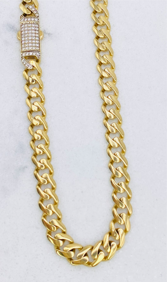 Cadena Mónaco 14k, 41cm x 6.9mm