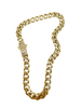 Guillo grafe con piedra 14k, 26cm x 7.1mm
