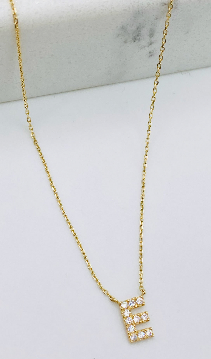 Cadena letra 14k, 45cm