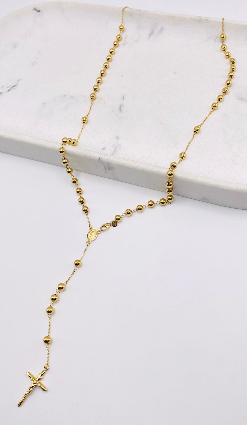 Crucifijo oro 18k  60cm x 4.9mm