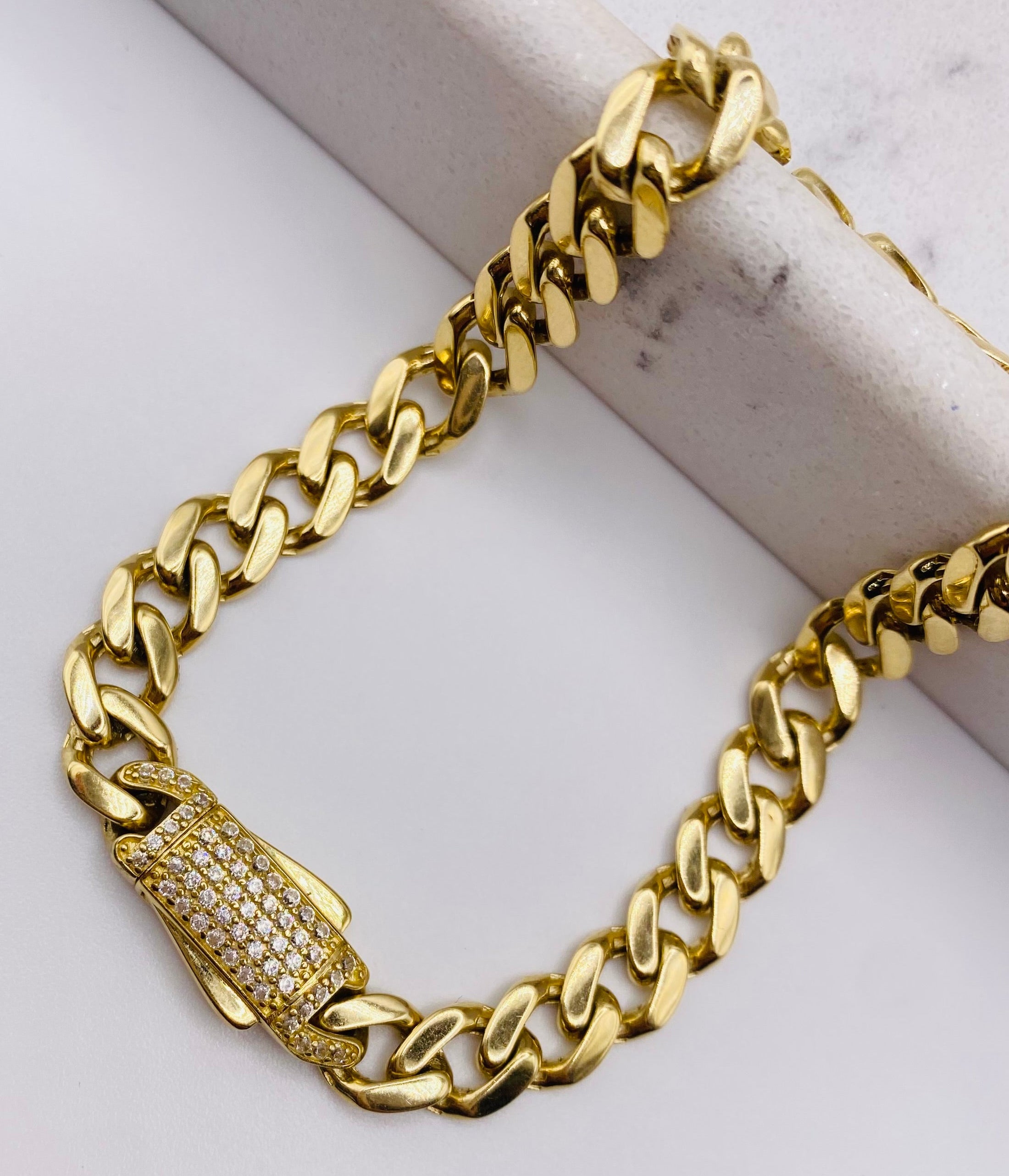 Guillo Mónaco 14k, 19cm x 6.7mm