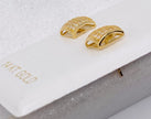 Aretes cuadrado 14k, 7.1mm