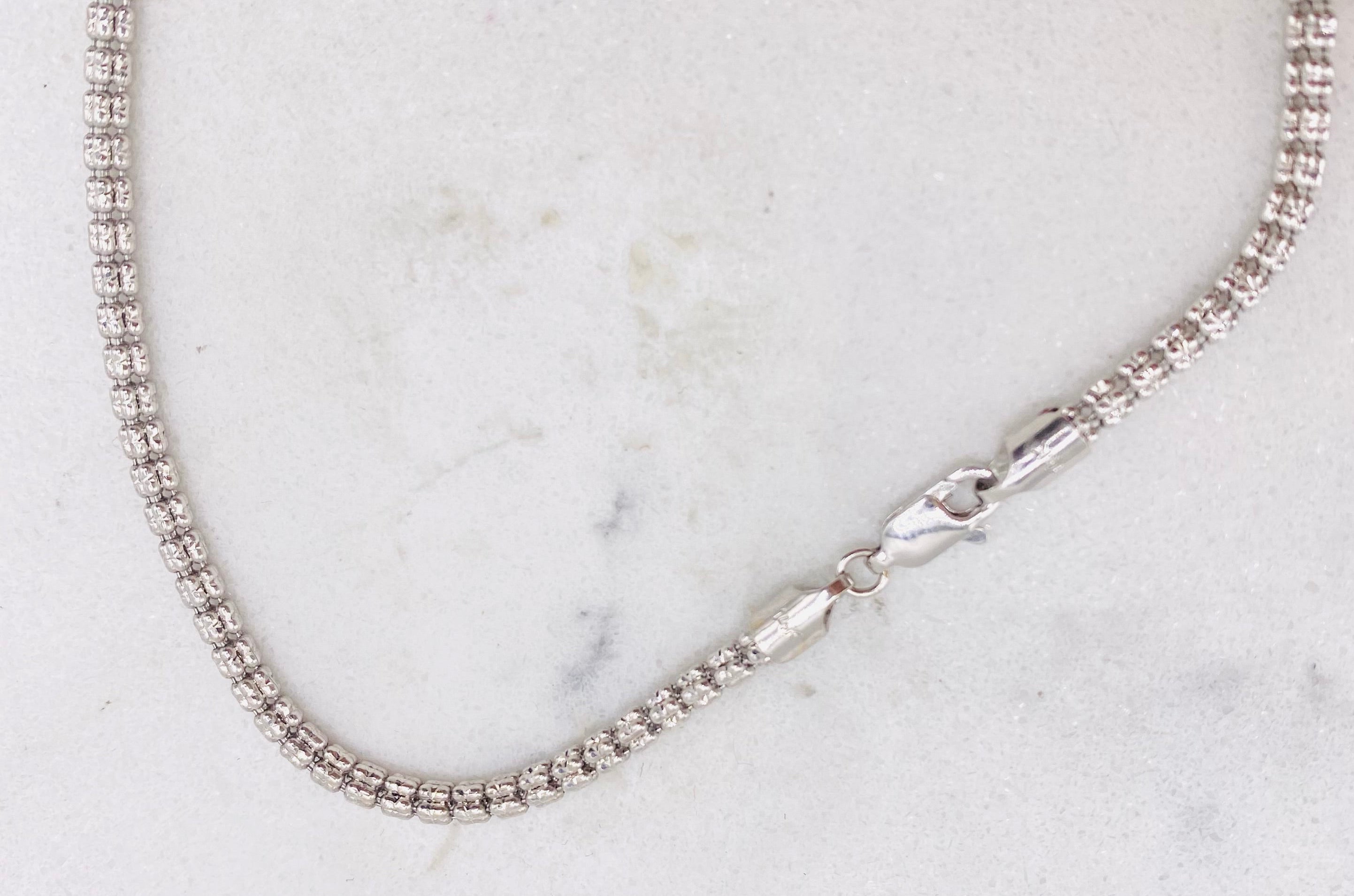 Cadena luna ice 14k, 50cm x 2.4mm