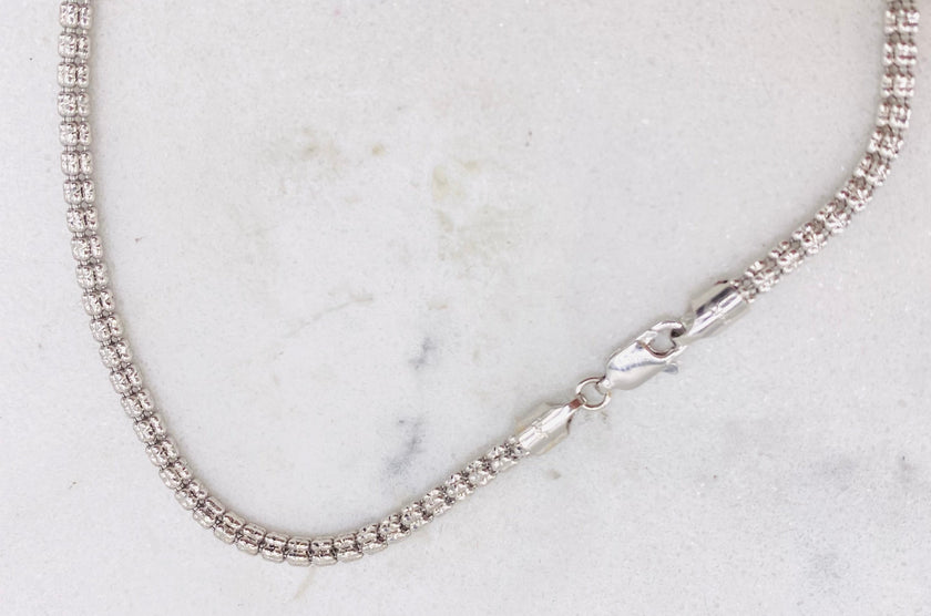Cadena luna ice 14k, 50cm x 2.4mm