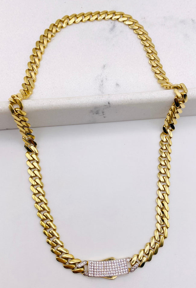 Choker Monaco 18k, 40cm x 6.8mm