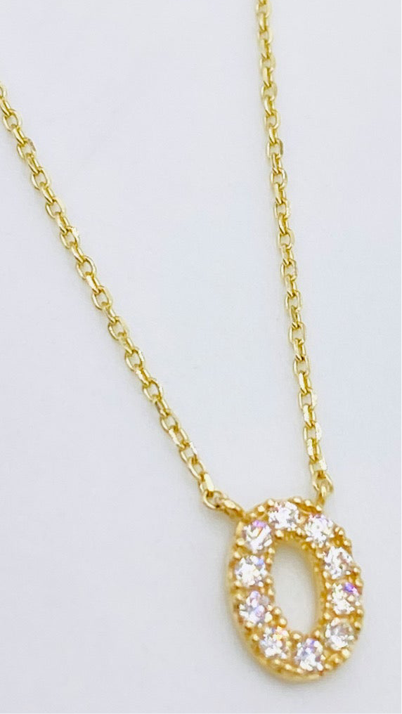 Cadena letra 14k, 45cm