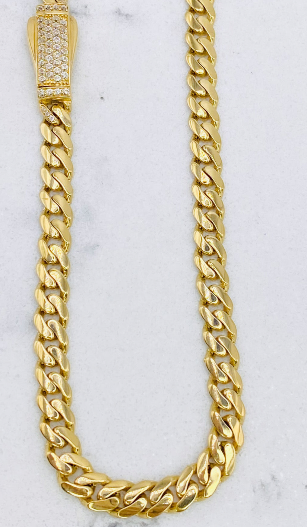 Cadena Mónaco 14k,  50cm x 6.1mm