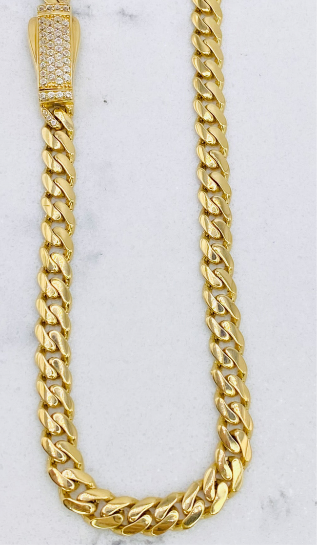 Cadena Mónaco 14k,  50cm x 6.1mm