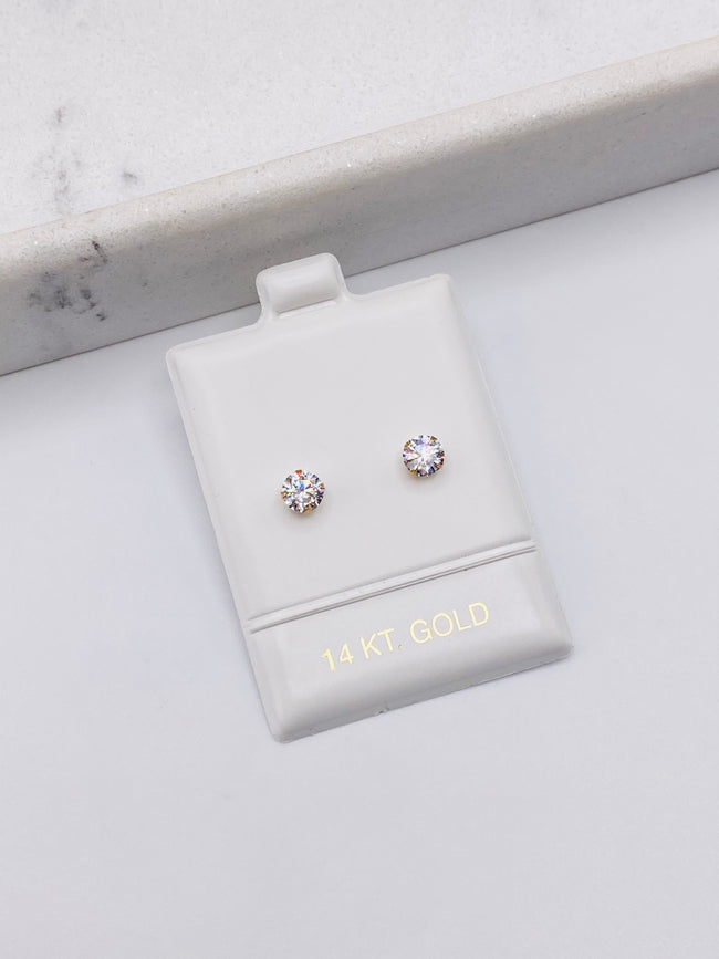 Pendientes zc 14k 5 mm