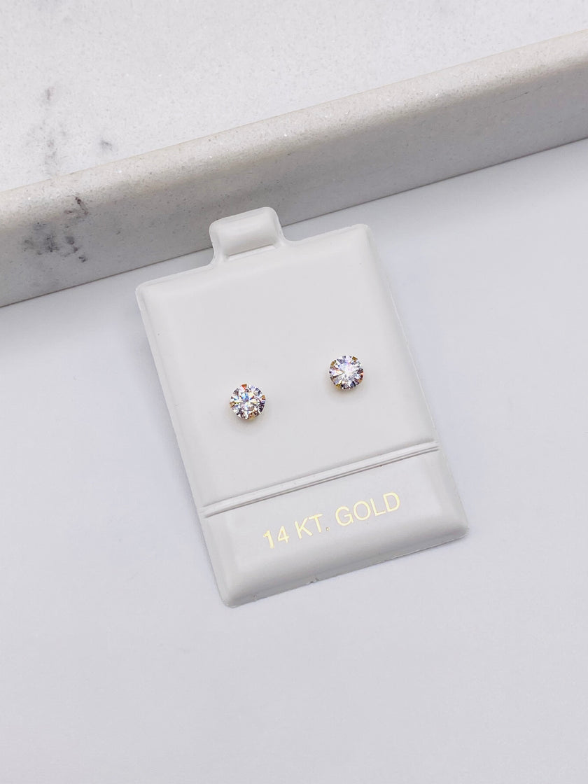 Pendientes zc 14k 5 mm