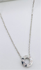 Cadena oro blanco 14k, 45cm x 0.6mm
