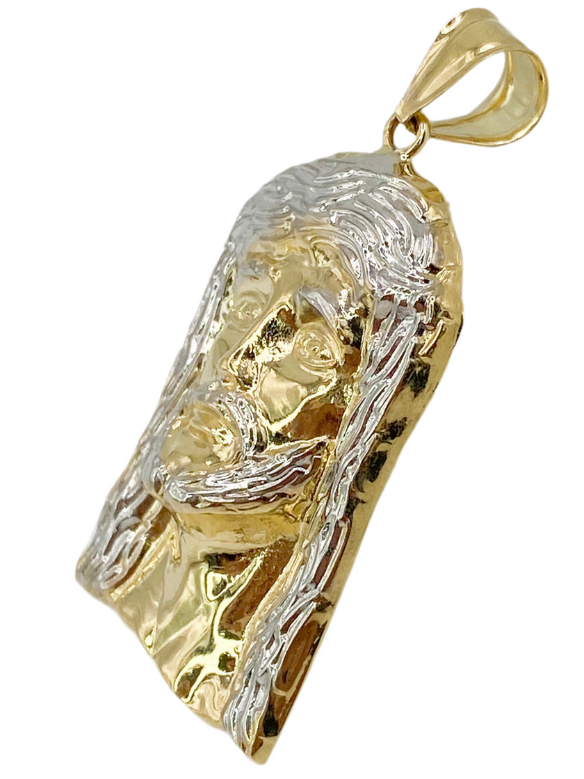 Cara de cristo 14k, 47.9 mm x 21.7 mm