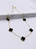 Cadena trébol 14k, 45cm x 1mm