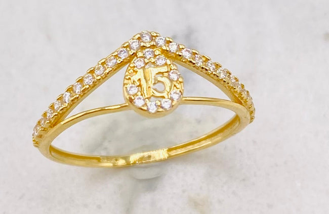 Anillo talla#14,  18k